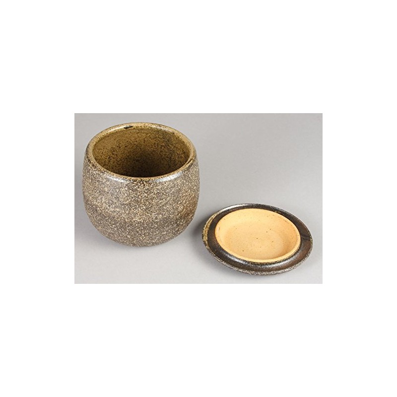 Sento Senga Pottery 11-0243041 Iga Ware Ohitsu Black Persimmon Glaze