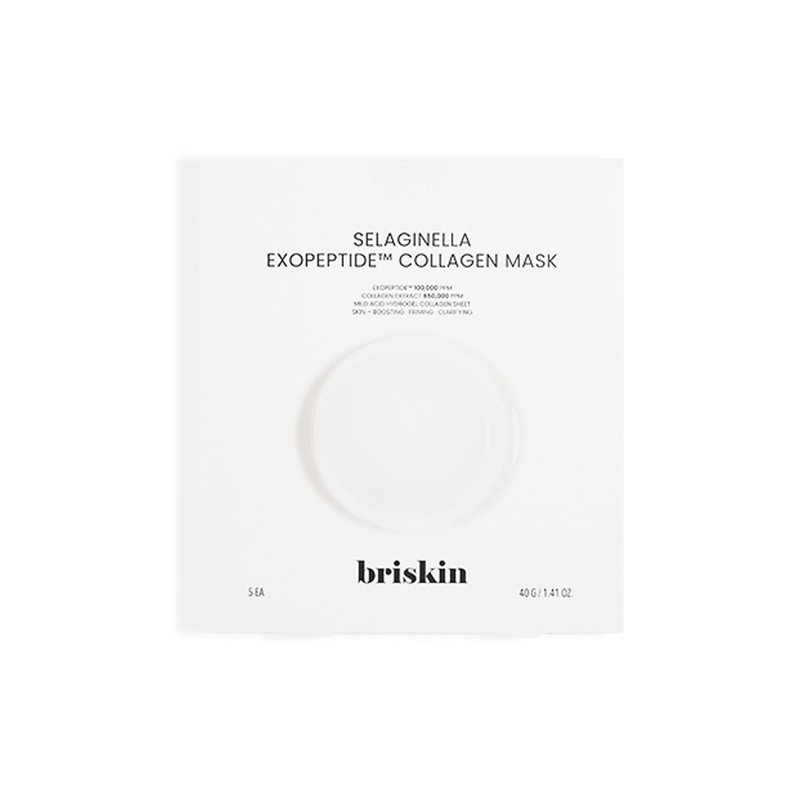 Briskin Exopeptide Collagen Mask 5 Sheets (Houttuynia/Centella)