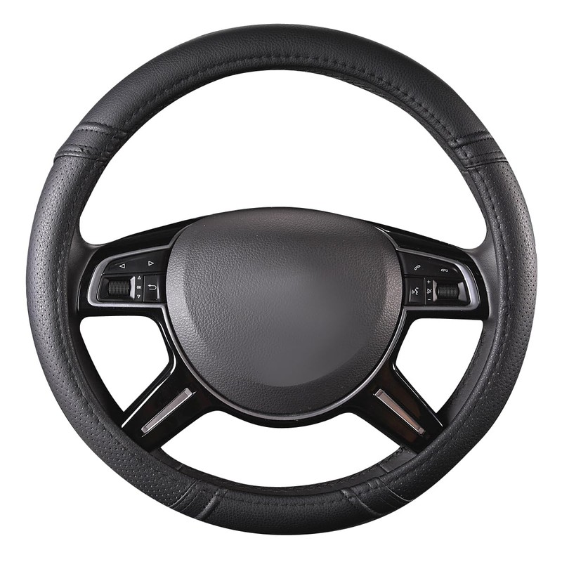Car Pass Classical Leather Automotive Universal Steering Wheel Covers,Universal Fit