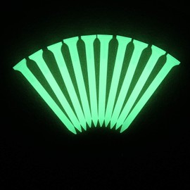 R&L Glow Golf Tees for Night Sports - 2 3/4 inch Golf Tees Glow in The Dark (Pack of 10)