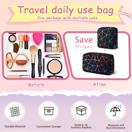 Desing Wish Pack of 2 Mini Cosmetic Bags for Women and Girls, Small Toiletry Bag, Toiletry Bag, Make-Up Bag, Travel Men's Cosmetic Bag, Toiletry Make-Up Bag, Accessories with Zip, Beige (Mini) + Black