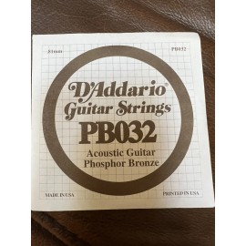 D'Addario D’Addario PB032 Single Guitar String