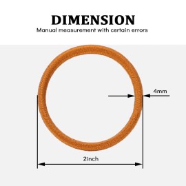 Sderoq 50 PCS Colorful Hair Ties for Thick Curly Hair Ponytail Bands