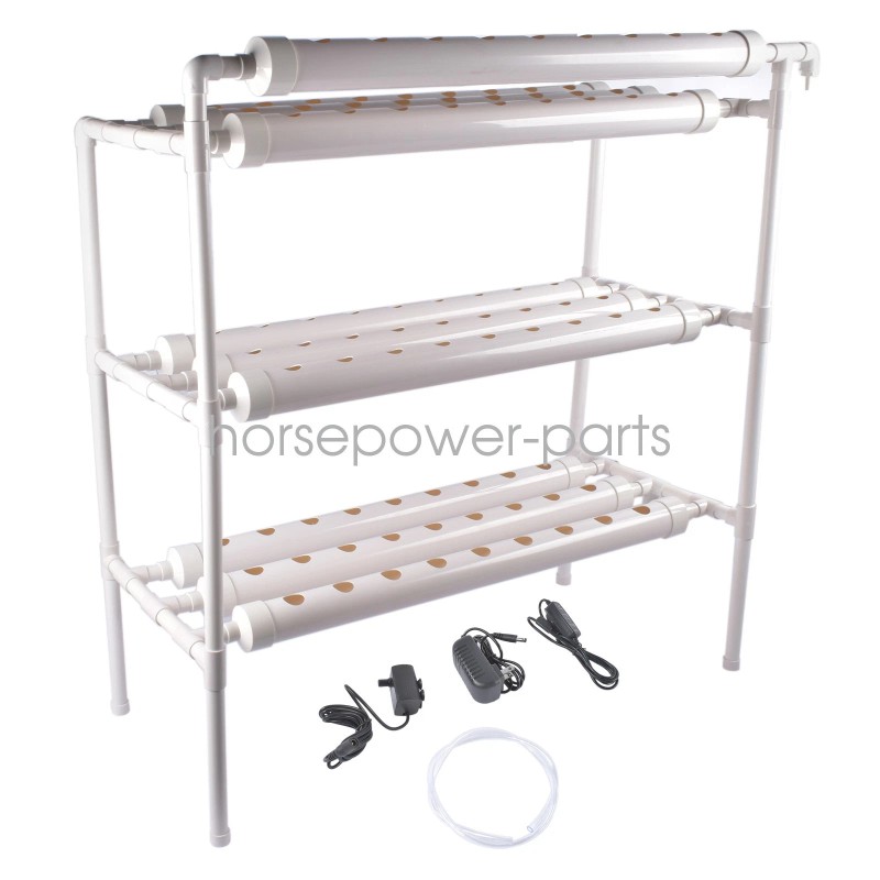 OE QUALITY Hydroponic Gardening System Grow Kit w/ Nest Basket&