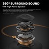 Strackvial Portable Bluetooth Speaker with 15W Wireless Charger, Dual Alarm