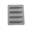 2 Pairs of Cutaway Collar Shirt Stiffeners Stays in Stainless