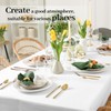 Bouiexye 4 Pack Disposable Table Cloth White Plastic Tablecloth 54