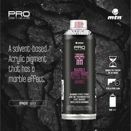 Montana Colors EX014PM9011 MTN PRO Pintura Efecto MármolNegro, 1 Unidad, 400 ML
