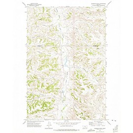 Montana Maps - 1972 Hammond Ranch, MT - USGS Historical Topographic Wall Art : 24in x 30in, Large Wall Art Map