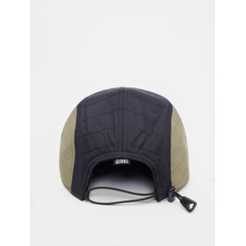 Djinns - Puffy Nylon - 5 Panel Flat Cap Baseball Cap Hat Cap Hat Caps, Black Olive, Unit size