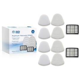 Fette Filter – Vacuum Filter Kit Compatible with Shark Navigator Lift-away NV356E S2 ,Nv350 Nv351, Nv352, Nv355, Nv356, Nv357. Part # XHF350 & XFF350