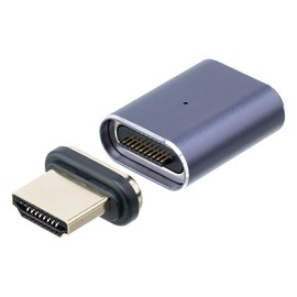 Sanwa Direct 500-HD035MS Magnetic HDMI Converter Adapter Straight 8K/60Hz HDCP2.3 eARC Compatible
