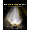 LED Fog Lights Compatible with 2013-2018 Dodge Ram 1500, 2019-2024