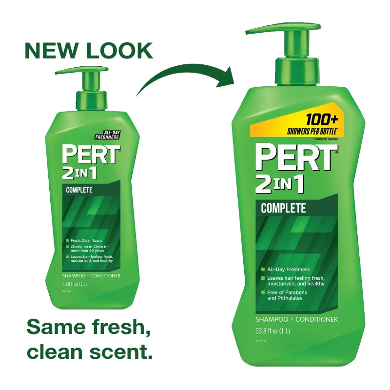 Pert 2-in-1 Complete Clean Shampoo & Conditioner, for All Hair