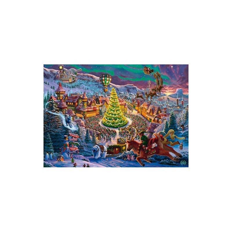 Schmidt Spiele 58609 Santas North Pole Zac Kinkade Jigsaw Puzzle