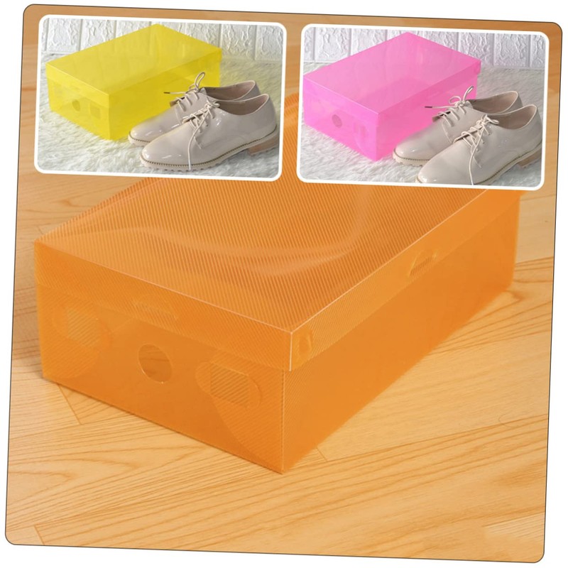 STOBAZA 7pcs Shoe Container Organizer Stackable Shoe Organizer Closet Shelf