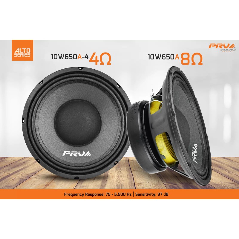 PRV Audio 1x PRV Audio 10W650A Midbass ALTO 10" Speakers