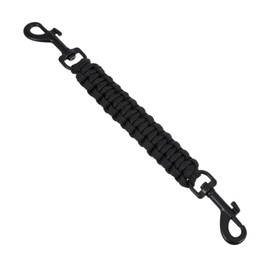 Yuanchu Double Dog Prong Collar Safety Clip, Ended Collar Backup Clip Backup Safety Strap with Dual Clasps Leash Connector for Prong Collar Harness Vests Walking Running Training