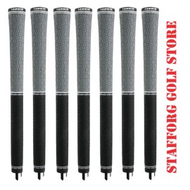 Lamkin ST+2 Hybrid 360 Golf Grips Standard+ .600" Round Grey/Black New - STANDARD+ ( CORE 60R ), 7 grips