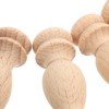 Generic 10pcs Unfinished Wood Balusters - Miniature Spindles for Dollhouse