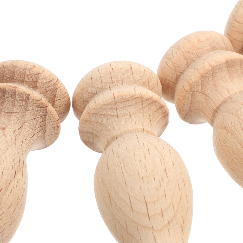 Generic 10pcs Unfinished Wood Balusters - Miniature Spindles for Dollhouse