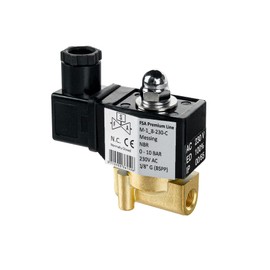 FSA Solenoid Valve Brass 1/8 Inch 230 V AC 0-10 Bar NBR Closed without Power