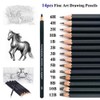 Heshengping Sketch Set Sketching Pencils Set Graphite Charcoal Pencils Sticks