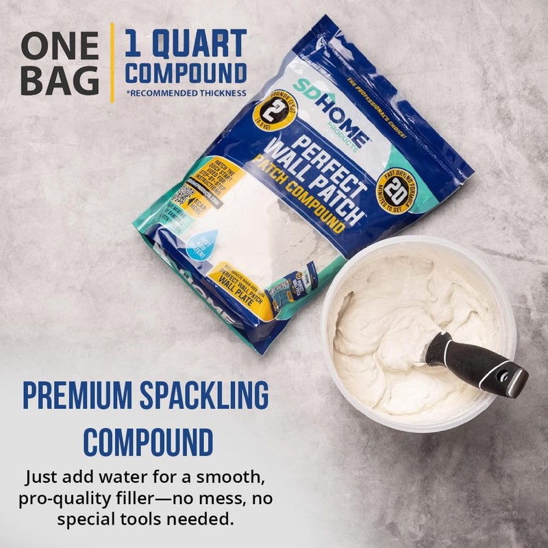 Drywall Repair Compound by SD Home, Fast-Drying Spackle Filler for