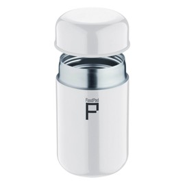 Pioneer Stainless Steel Vacuum Insulated Leak-Proof Foodpod Capsule Flask 6 Hours Hot 24 Hours Cold, White, 400 ml
