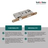 KOTARBAU® Inner Door Mortice Lock 90 x 50 mm for