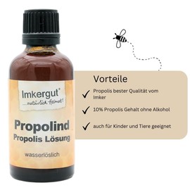 Beekeeper Propolind Propolis Solution 50 ml Water Soluble Bottle as Drops