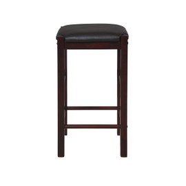 Linon Betsy Espresso Backless 25" Counter Stools Set of Two, Espresso Stools
