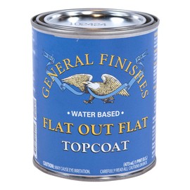 General Finishes Flat Out Flat Topcoat, Pint