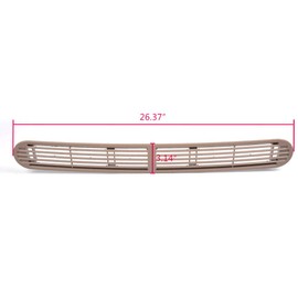 G-PLUS Graphite Dash Defrost Vent Cover Grille Panel Beige Compatible with Chevy Blazer S10/GMC Jimmy Oldsmobile 1998-2004 SUV Pickup Truck