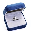 TIANYU GEMS 3.0ct Engagement Rings for Women, Sterling Silver GHI