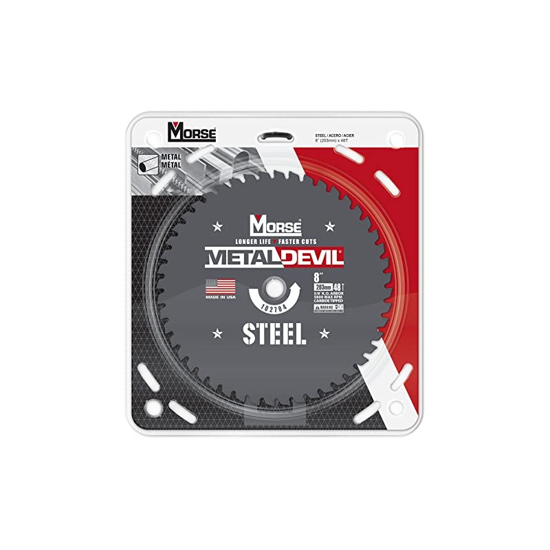 Morse Metal Devil CSM848FSC, Circular Saw Blade, Carbide Tipped, Steel