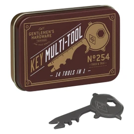 Gentleman's Hardware 14-in-1 Key Multi-Tool, Titanium, GEN254, 3.2 x 6.2 x 0.2 cm