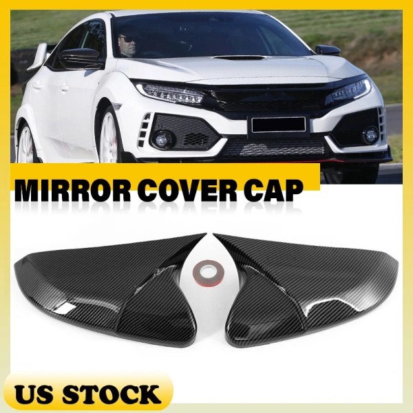AMSPARC FOR 2016-2021 HONDA CIVIC CARBON FIBER SIDE VIEW MIRROR