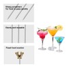 Mewuthede Stainless Steel Cocktail Picks Crown,Metal Martini Sticks,Fruits Toothpicks,Reusable Garnish