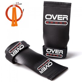 OVER SPORT Crossfit Calleros with Skipping Rope Included Calisthenia Gymnastics Exercises Protection for Your Hands in the Gym (XL)