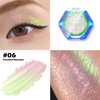 CHARMACY Multichrome Glitter Eyeshadow, Intense Pigmentation Chameleon Sparkling Eyeshadow, Bright