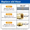 NUPICK 48FT 3/8" Natural Gas Hose,Natural Gas Quick Connect Hose
