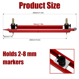 IMeanTop Precise Contour Scribe Tool with Lock for Pencil Aluminum Alloy Scribing Tools for Carpenter, Tiling, Construction to Draw Contour Lines of Objects