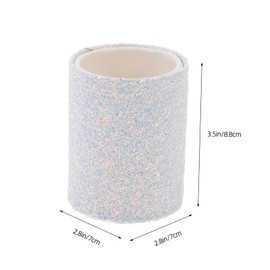 Gatuida Delicate Makeup Brush Organizer Sturdy PU Vanity Storage Holder for Cosmetics Simple Design for Easy Access for Makeup Lovers Special Occasions