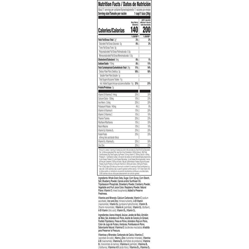 Very Berry Cheerios Cereal, Limited Edition Happy Heart Shapes, Heart