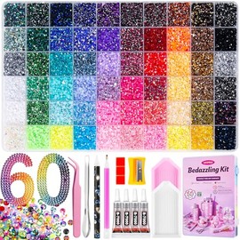 Ultimate Bedazzling Kit with 48000 Colorful Rhinestones