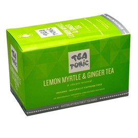 Tea Tonic Lemon Myrtle & Ginger Tea, 20 Tea Bags