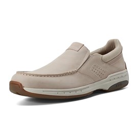 Dunham Men's Waves Loafer, Stone Nubuck, 9.5 X-Wide