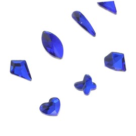 TEHAUX Flatback Glass Rhinestones for Nail Art Manicure Charms Dazzling Decorative Nail Gems for Crafts and Salon Use