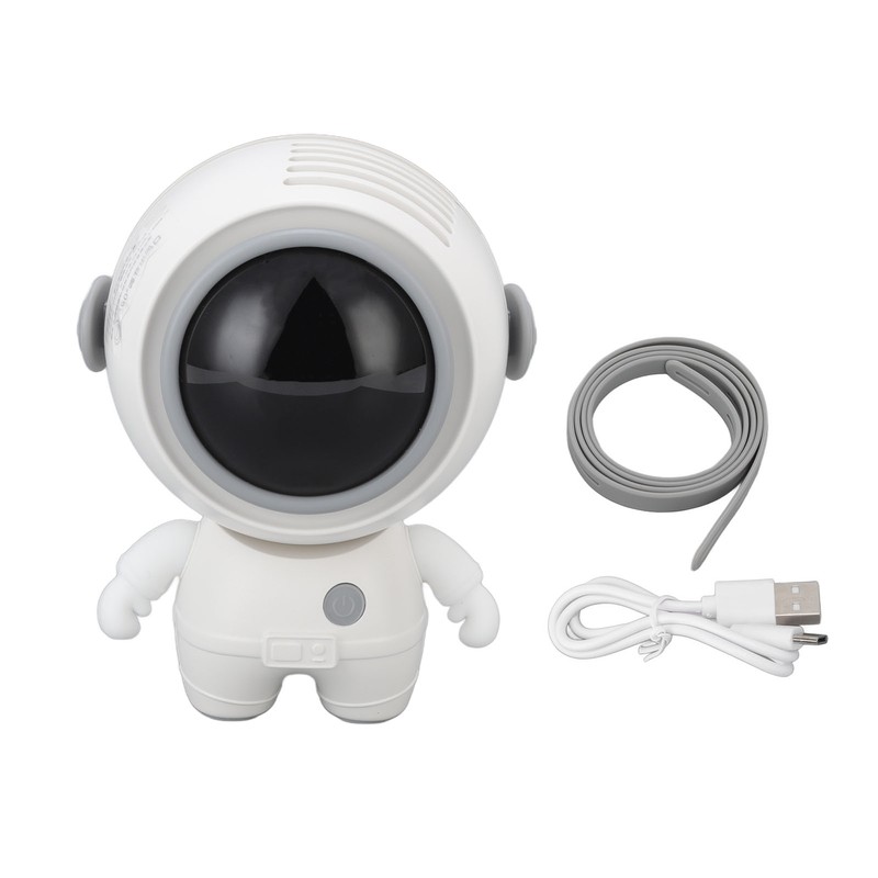 Mini Fan USB Astronaut Appearance Rechargeable Low Noise Portable Hanging